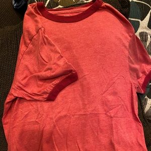 Boys red ringer tee.